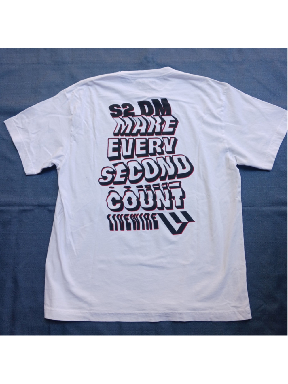 LiveWire Make Every Second Count Men's 2XL White T-shirt Graphic Print
